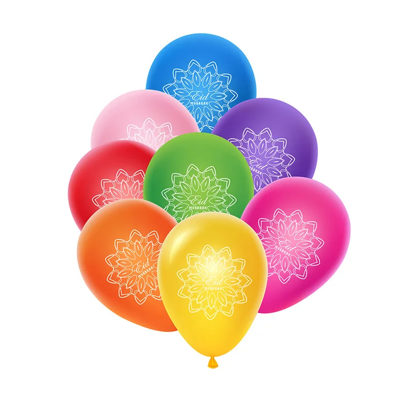EID MUBARAK Latex Balloons Muslim Ramadan eid al-fitr Party Decoration Mixed Color Balloons