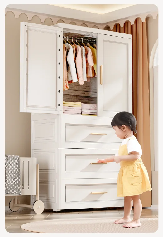 70CM Width Luxury European Large Capacity Chest of Drawer Children Closet  Storage Cabinet for Bedroom