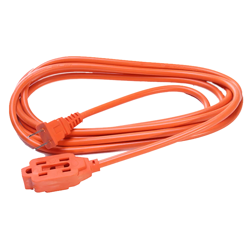 Factory cost 110V orange 1outlet with grounding US type outdoor use heavy duty power extension cable