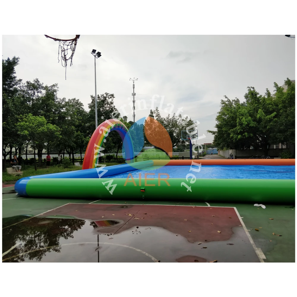 Grand Paradise Pool,outdoor inflatable square water pool commercial inflatable swimming pool for sale
