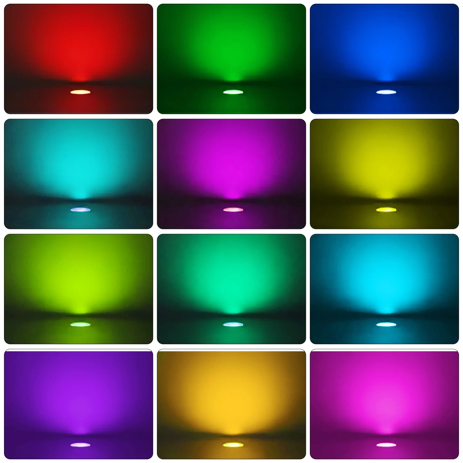 Светодиодный RGB-светильник для ступенек лестницы 45 мм управление через