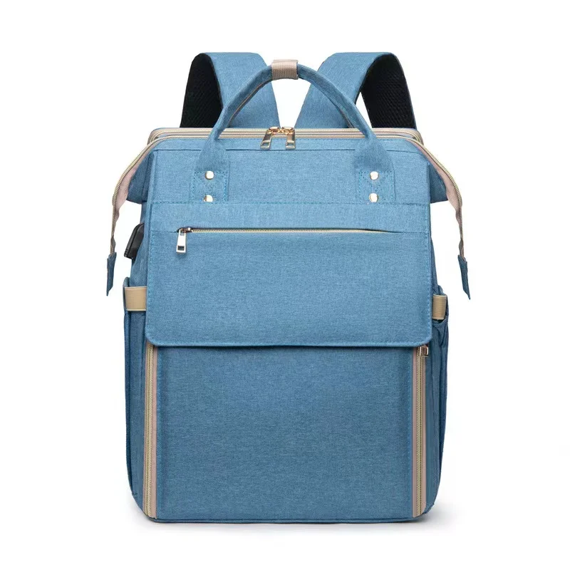 Dropshipping Large Capacity travel sleeping bag with mosquito net baby Folding Chair mommy bottle insulated backpack diaper bag