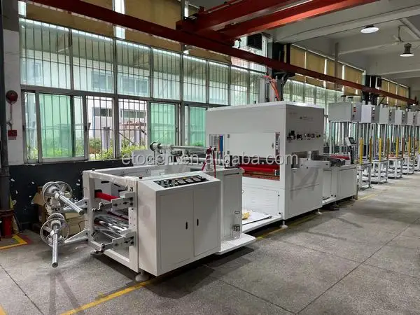 roll PET rigid film automatic die cut box soft line machine ,automatic soft line die cut machine ,toden die cut machine