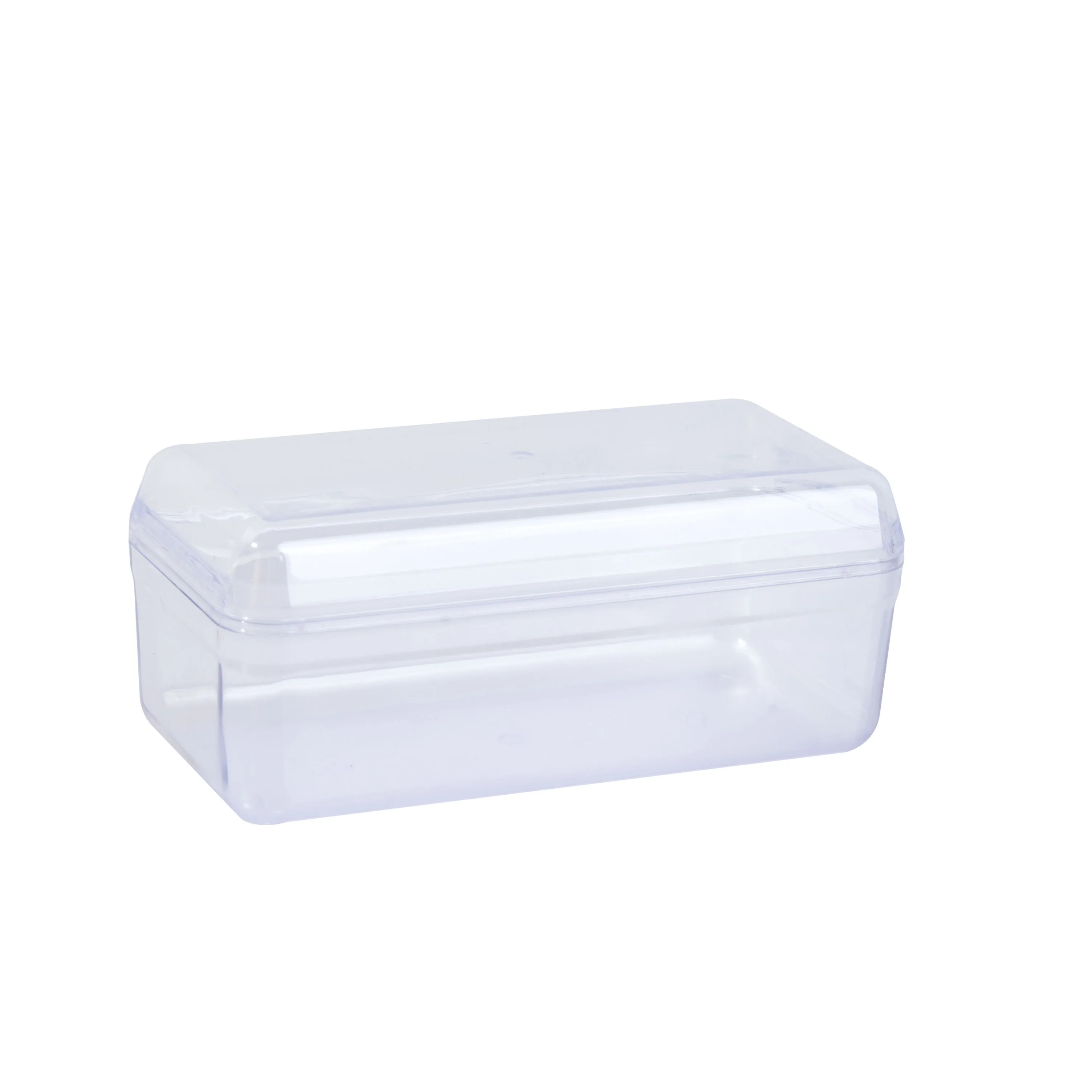 Clear Plastic Snack Box Container with Lid For Biscuit Cookie Snack