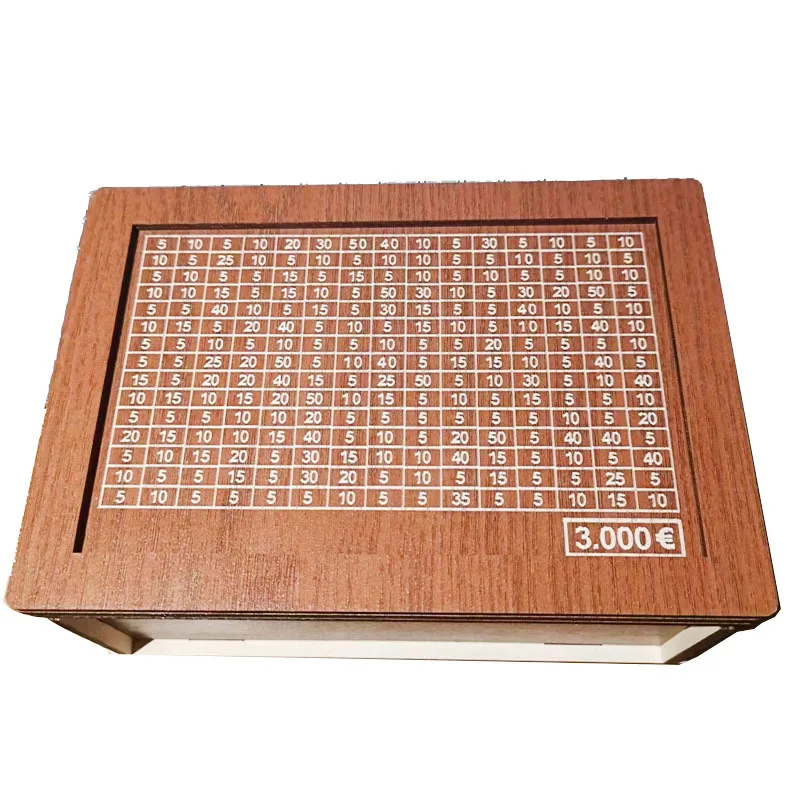 Wood Coin Bank Piggy Bank for Girls Boys Adults with Counter for Savings Goal of number Money Box