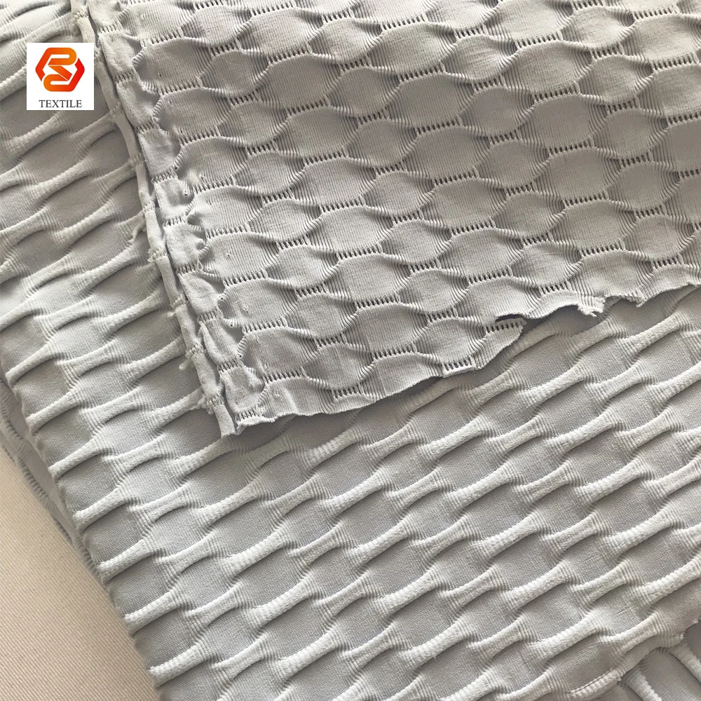 Жаккардовая трикотажная ткань для йоги из полиэстера и спандекса