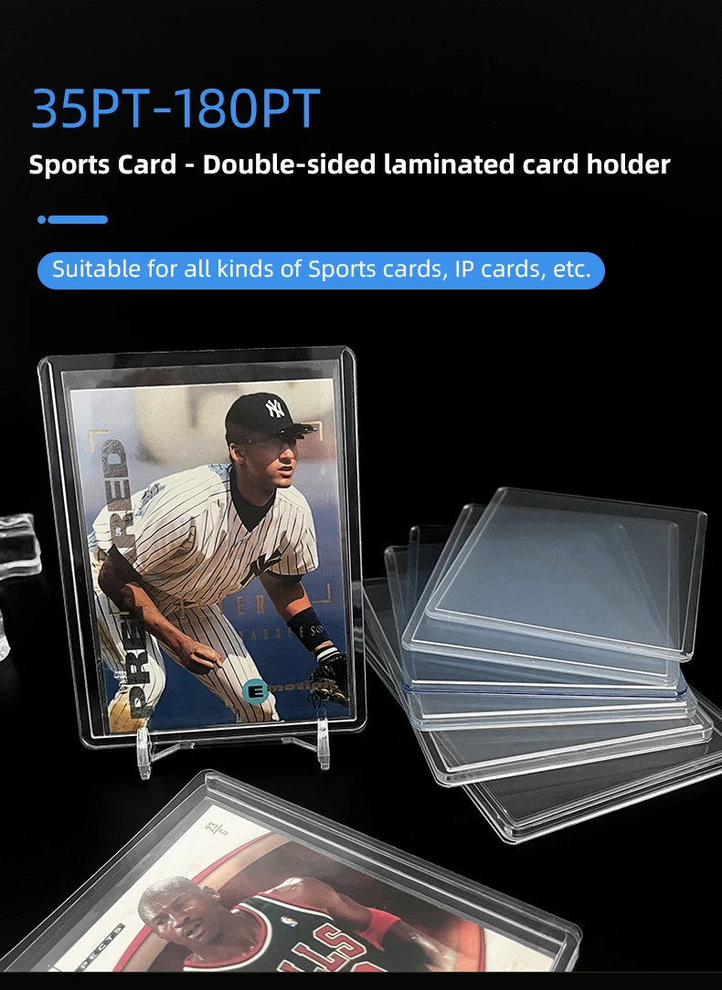 Custom Card Holders Top Loads for Cards PVC Clear Plastic Card Protector for Sports Cards/Game Cards/IP Cards