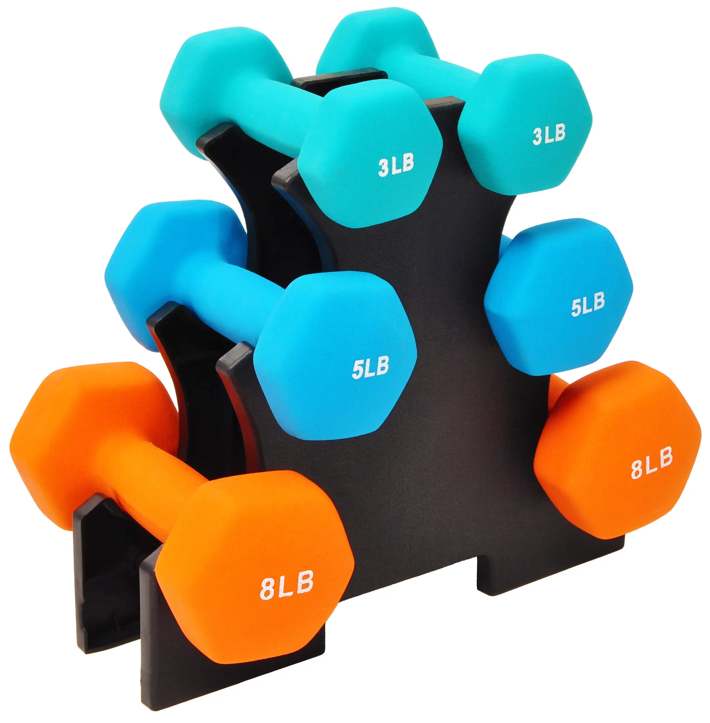 custom logo hand weight set women 15 pound neoprene light weights workout dumbbell female Plastic Dip in Dumbbell