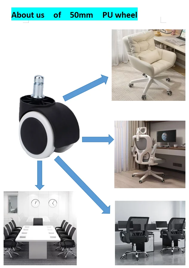 Quiet Swivel Caster Wheels - High Shipping Efficiency, Multiple Colors Available Silent Swivel Caster Wheels - Fast Delivery