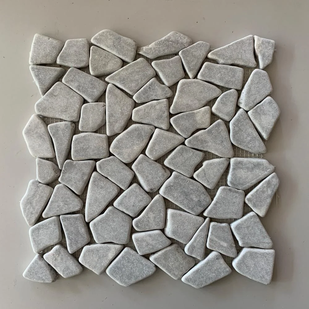 Мраморные мозаики CRAZY GRAYPEBBLE STONE
