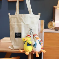 small duck stuffed toy action figure backpack small pendant lace key chain accessories