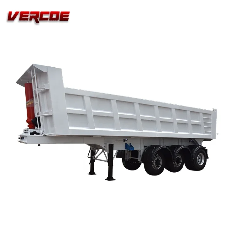 Factory Direct Heavy Duty U-Shape 3 4 Axles Semi-Trailer Tipper Dump Truck Trailers Competitive Prices for Sale