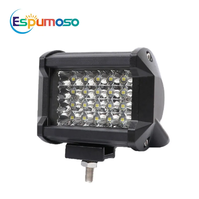  High Power 72W 4inch Work Light Waterproof IP68 24V 12V White 24PCS Led Driving Headlight For SUV ATV Offroad