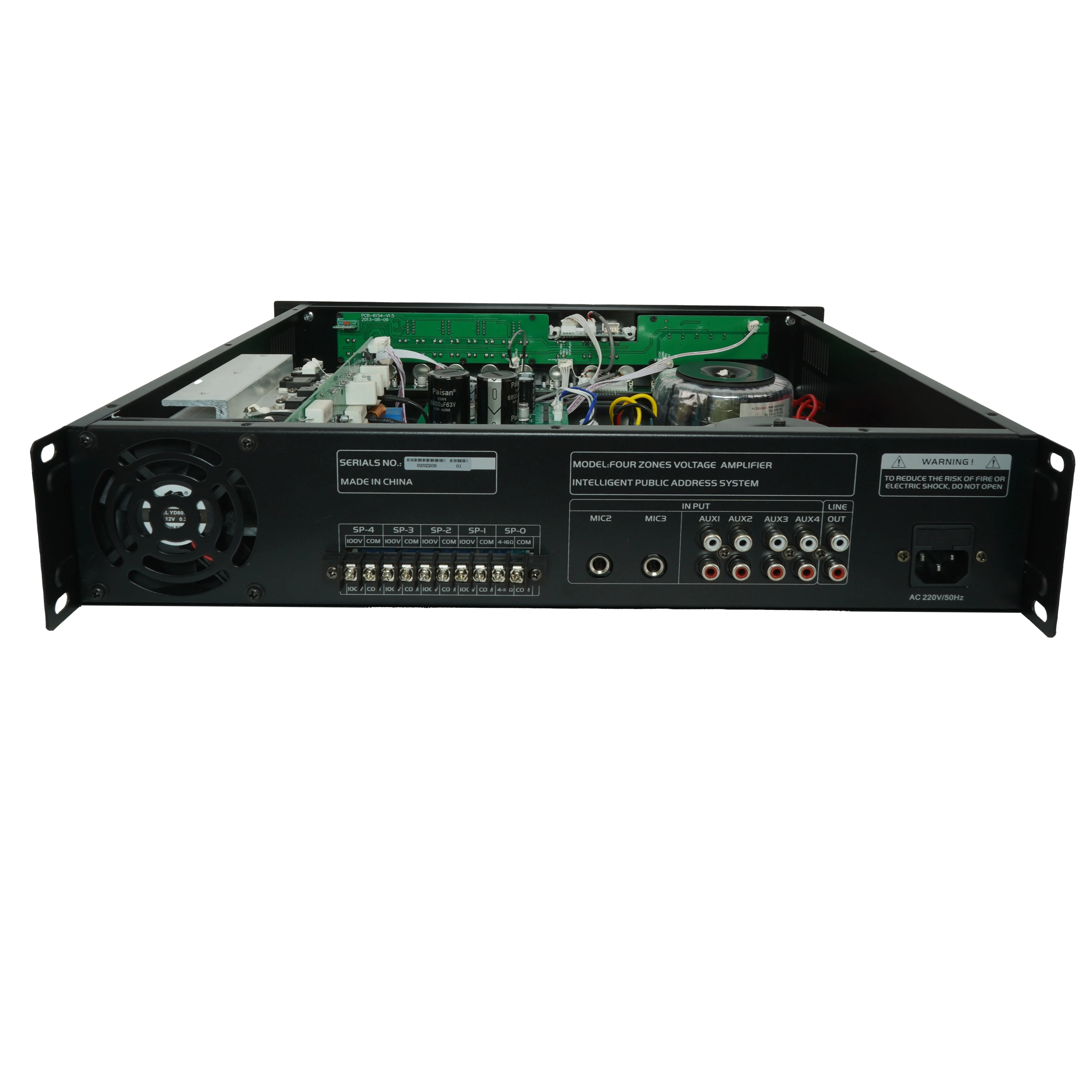 Obt-6154 Professional Amplifier 4 Zones Amplifier Speaker Pa Power Amplifier With Mp3 Player