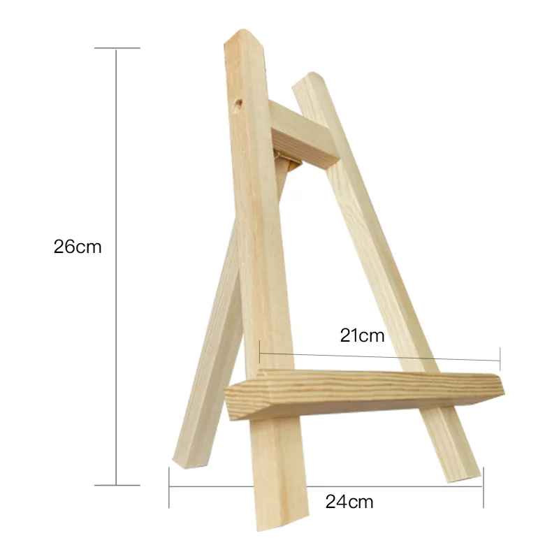 Factory wholesale desktop Wood Easel For Photo Painting Postcard Display Holder Frame Cute Desk Decor DIY Supply
