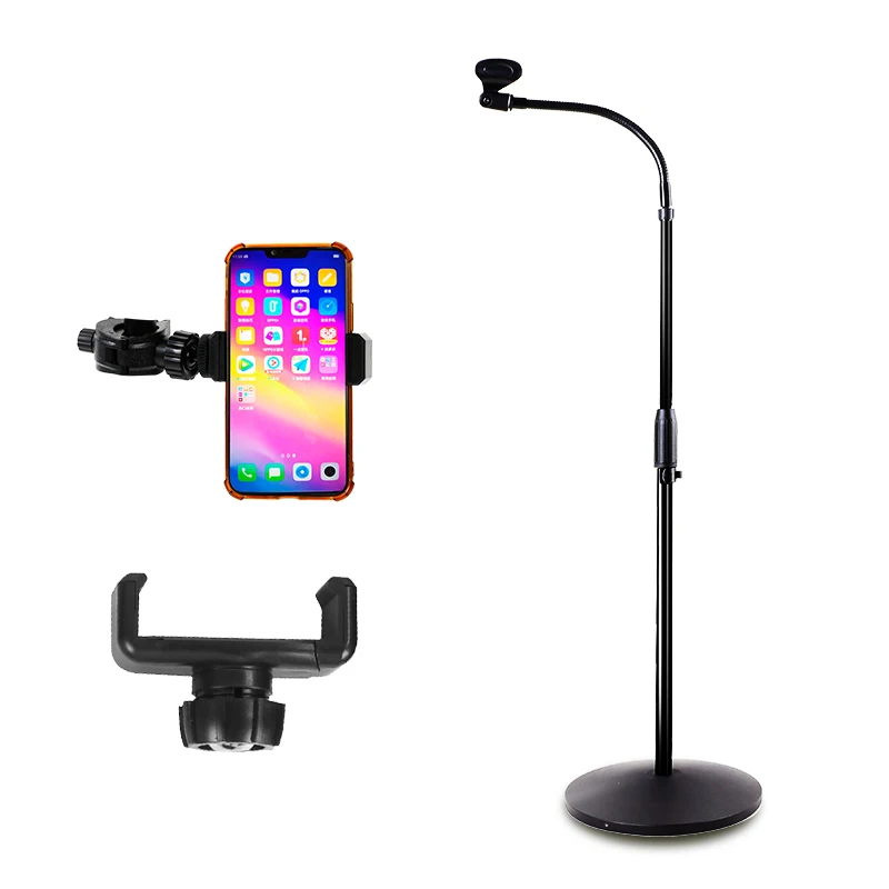 VELMER floor round base flexible stand gooseneck microphone-05