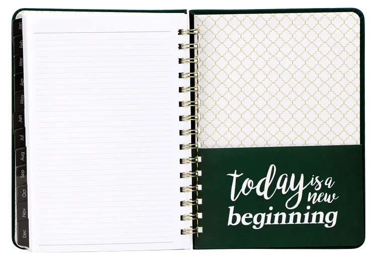 Custom printing 2022 agenda Fashion A5 Hardcover Calendar Life Organizer pu spiral notebook planner