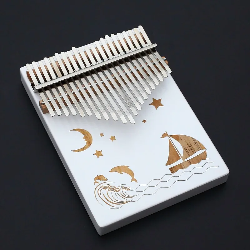 21 Keys Kalimba Thumb Piano High-Quality Wood Learning Book Tune Hammer Musical Instruments