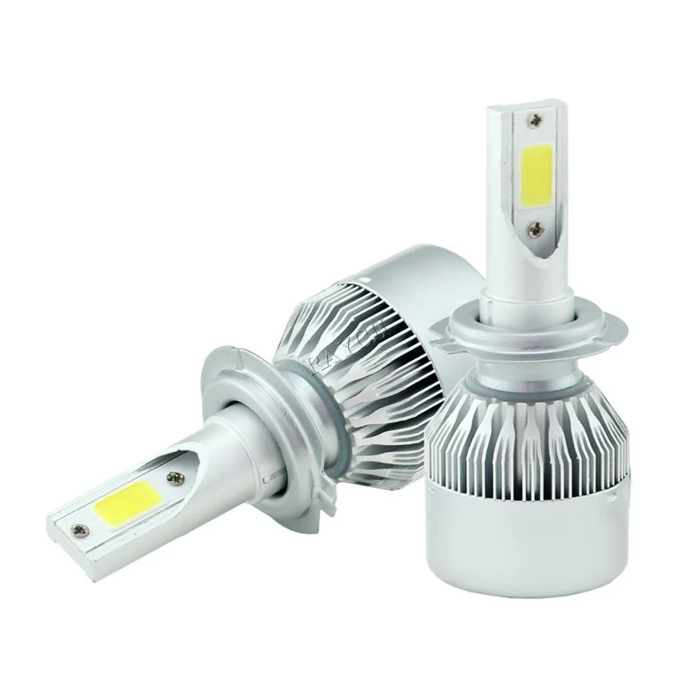 C6светодиодные передних фар H7 Светодиодные Автомобильные фары H4 880 H11 HB3 9005 HB4 9006 H13 6000K 72W 12V 8000LM авто фары