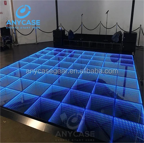 2019 new luminous CE disco club 3D optical illusions led mirror led dance floor