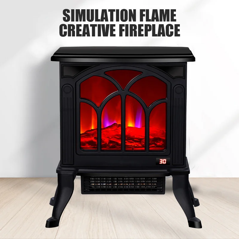 Low Consumption Solar Heater for Room Electric Heating Infrared Portable Electric Fireplace Space Heaters for Room Wholesale