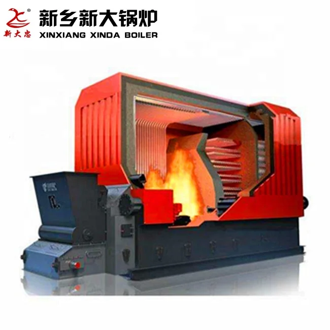 10 Ton 10000kg Steam Boiler Dual Drum Automatic Chain Grate High Efficiency Biomass Wood chips or Coal multi fuel fired