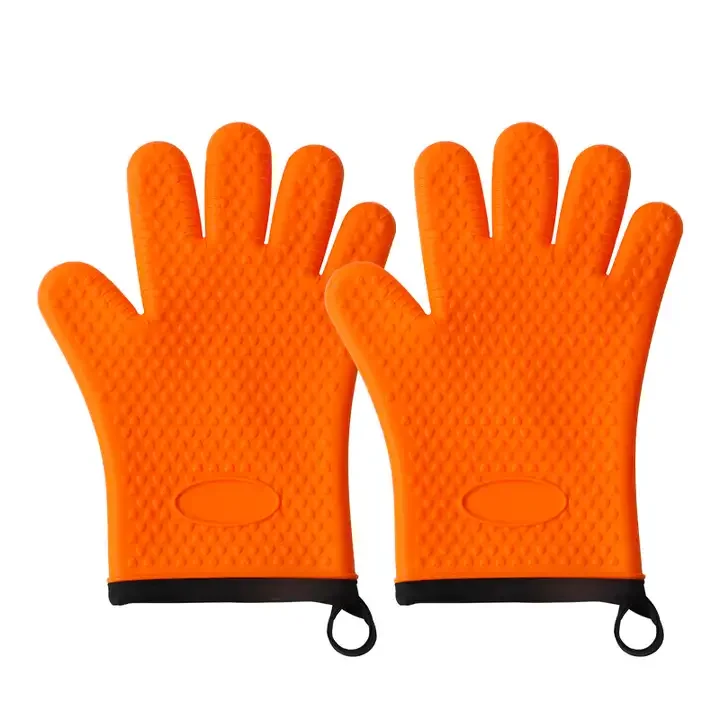 Waterproof And Heat Resistant Microwave Kitchen Silicone Gloves Kitchen Cooking Silicone Heat Resistant Gloves