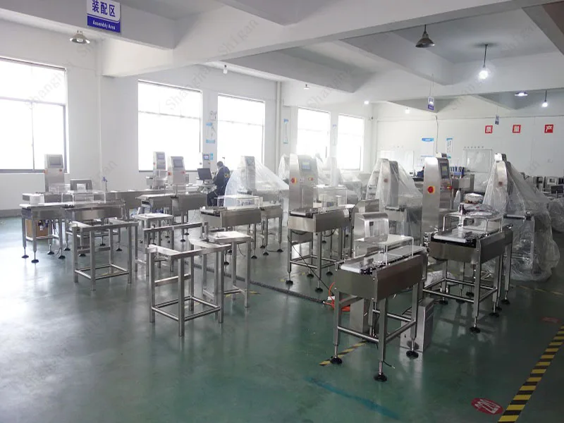Shanghai Electronic checkweigher With Automatic Alarm Warning, Fish Measuring Conveyor Belt Roller Scale