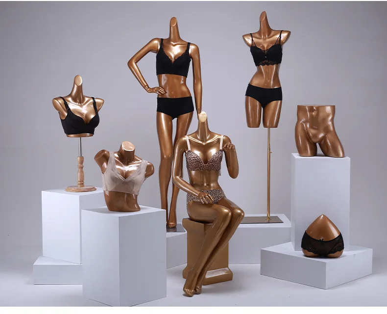 Modern Poly Resin Underwear model female swimsuit bra pajamas display articulated mannequin