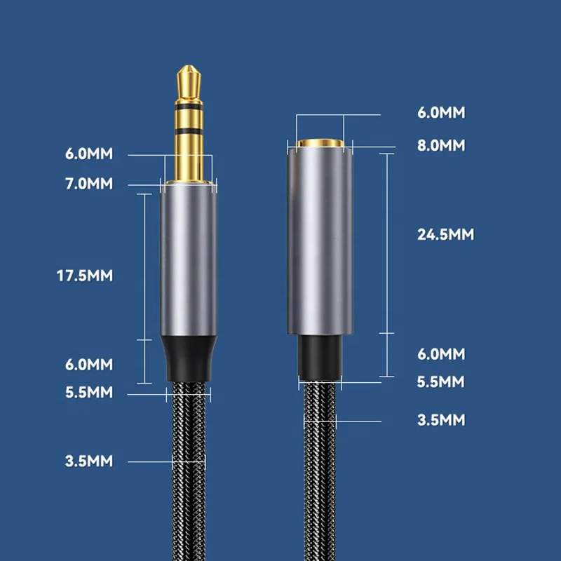 SOTAKO Best price Extension 3.5mm Stereo Jack Male to Female  Audio Cable