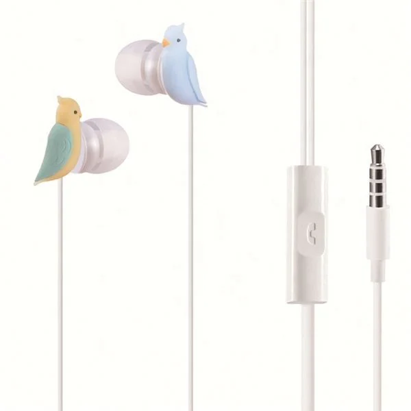 
Hot Sale In USA Cartoon Pvc In-ear Funky Earphones For Girls 