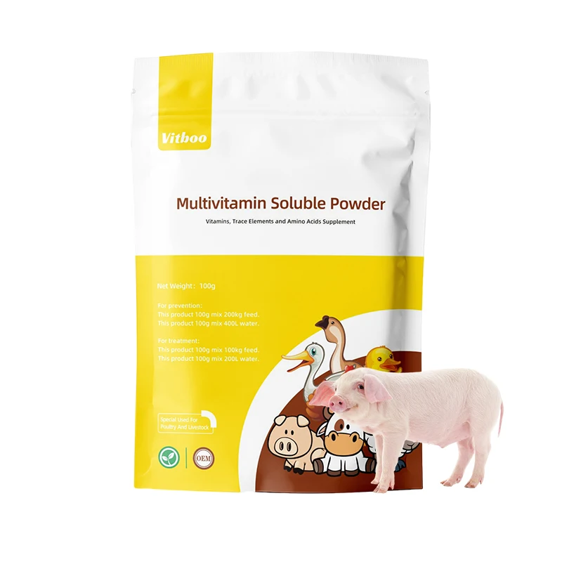 OEM pig Feed Additive Vitamins Oral Liquid Multivitamin oral Solution for piglet sow immune vitamins and minerals supplement