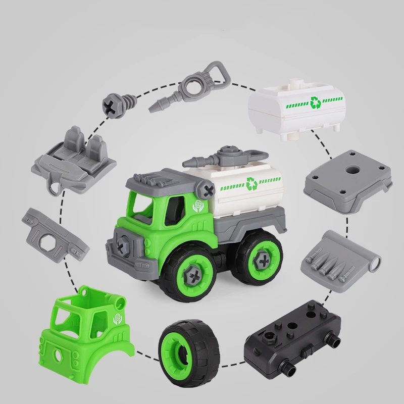 Best Seller Take Apart Toy Cars With Manual Screwdriver Kids Construction Sets Educational Building Kits DIY Police Car