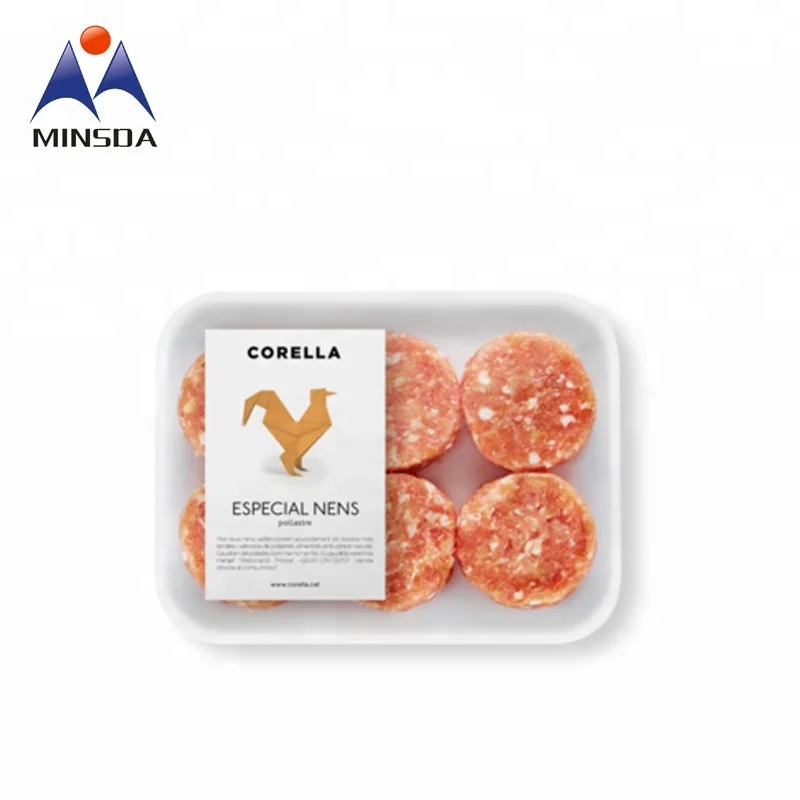 Waterproof, Eco-friendly Custom Packaging Labels for Private Label Frozen Meat Products.