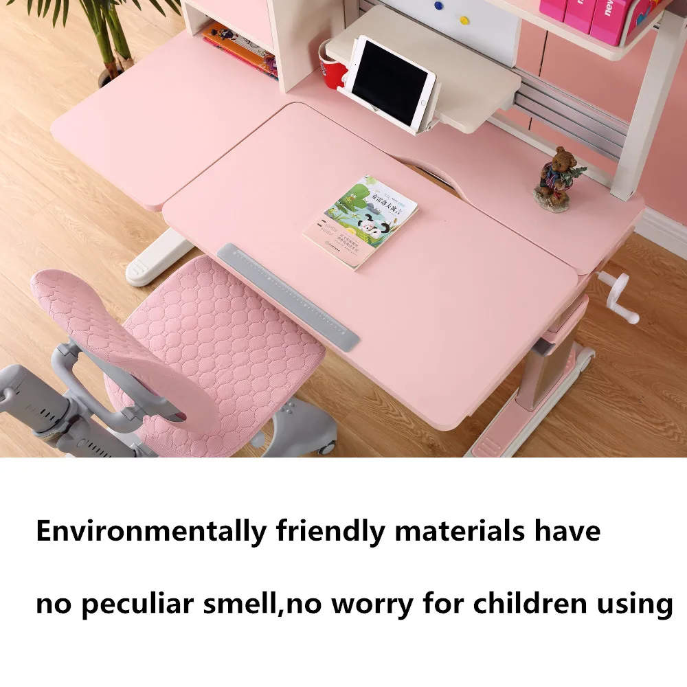 Hot Sale Children Learning desk Modern Ergonomic Height Adjustable Study Table And Chair For Kids