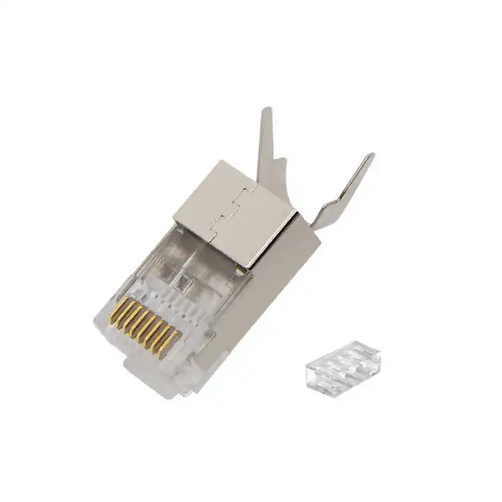FTP CAT6A Cat7 Network Connector STP/FTP Cat 7 Modular Plug 8p8c Cat6 a RJ45 Connector Cat7 network cable Ethernet connector