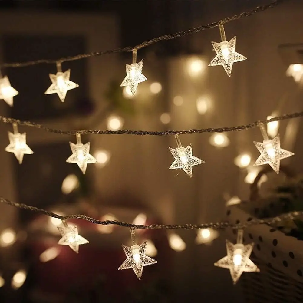 100 LED Star String Lights, Plug in Fairy String Lights Waterproof, Extendable for Indoor, Outdoor, Wedding Party