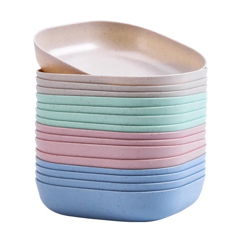 Factory Bone Dish Plastic Round Pp Household Small Fruit Dinner Plate And Rack