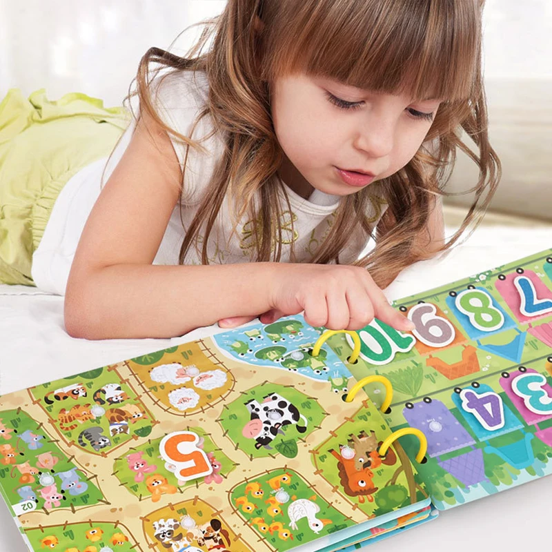 2023 New Busy Book for Kids Felt Busy Activity Learning Toys Baby Quiet Book for Kids Printing
