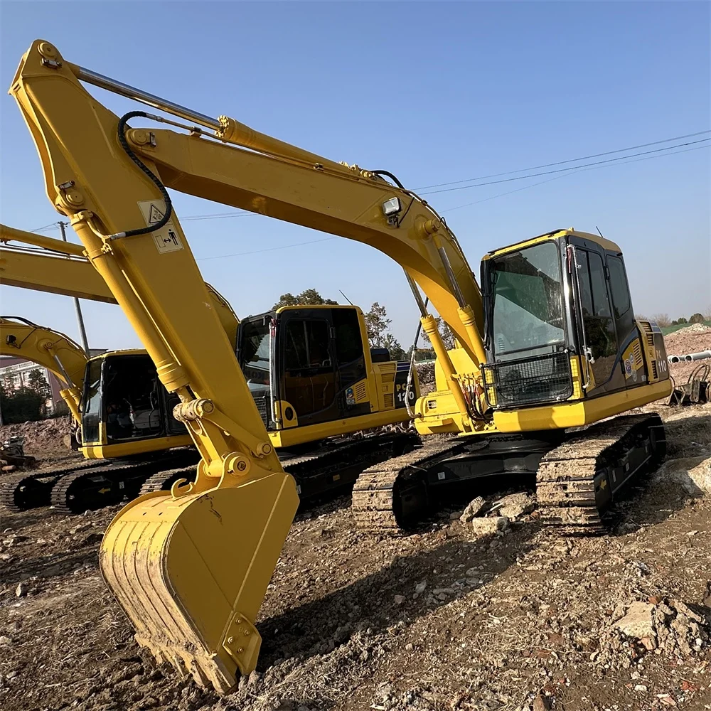 Used Komatsu PC110 Excavator Japan Brand 11 Ton Excavator Low Price Small Digger Good Quality