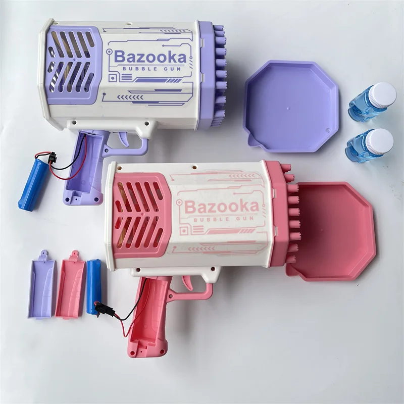 Bazooka Bubble Gun автомат с 69 отверстиями аккумуляторная батарея мыльная ракета игрушечный пистолет для детей