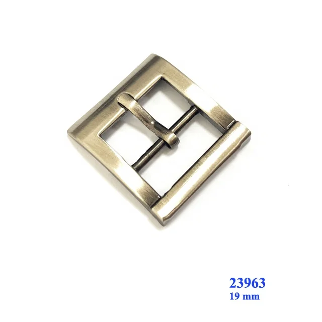 Gunmetal brush finish men metal buckles for shoe with pin 25 mm