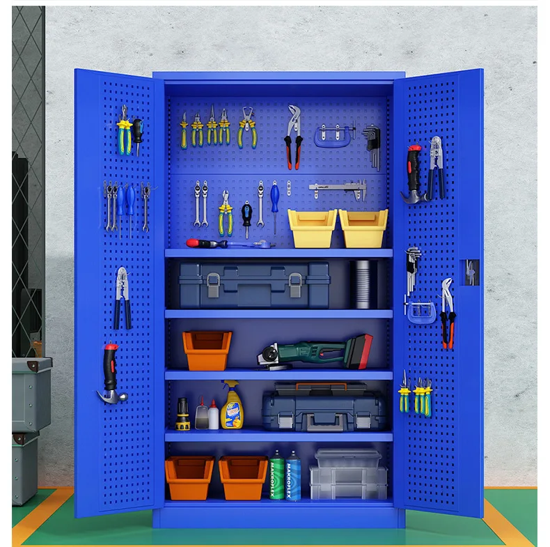 OEM Heavy Duty All-Inclusive Solution Cold Rolled Steel Tool Cabinet with Powder Coating Finish for Factories & Workshops