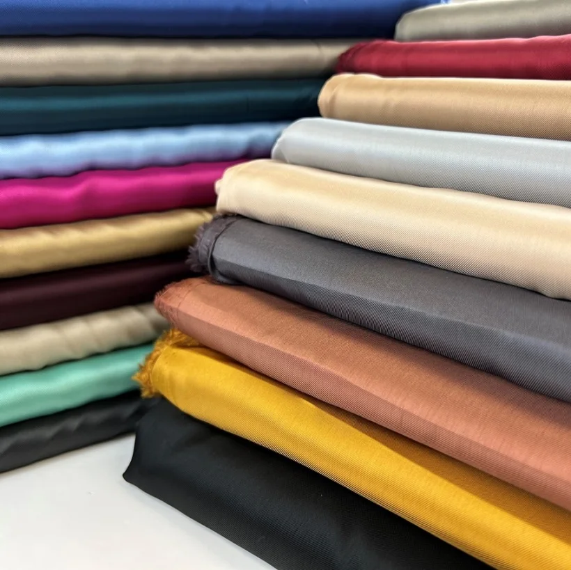 Super Quality Smooth Soft Cupro Fabrices Bemberg Twill Breathable Bemberg Lining Fabric For Suits Blazer Jacket Coat Dress
