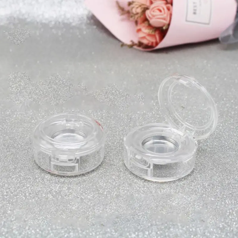 multiple colors Square Empty Plastic Powder Compact Case  0.5g Container Custom Logo Eye shadow box Printing Accept