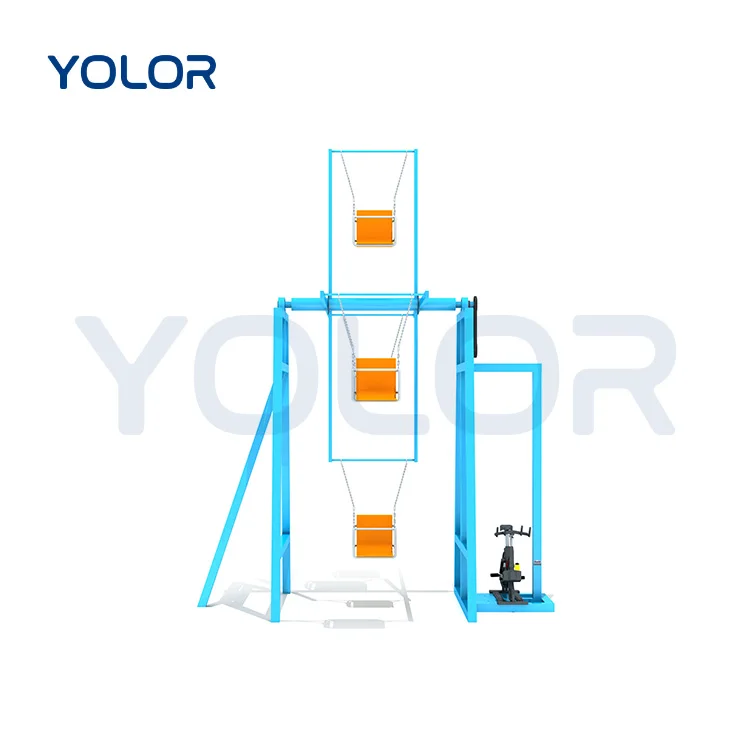 Popular Playground Pedal Bicycle Provides Power Attractions Park Novel Equipment Playground Unpowered Swing Ferris Wheel