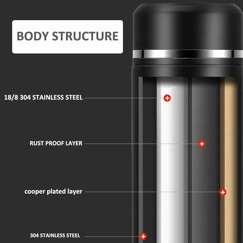 Best Selling Products 2024 500Ml Thermos Double Wall Vacuum Flask Stainless Steel Plain Sport Insulated Smart Water Bottles