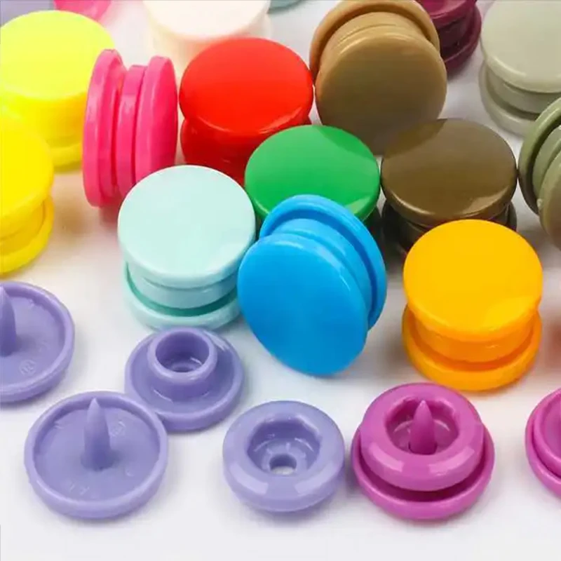 Factory wholesale Colorful button resinSnap Button T3_t5_t8_t15 Plastic Press Snap Button for Garment