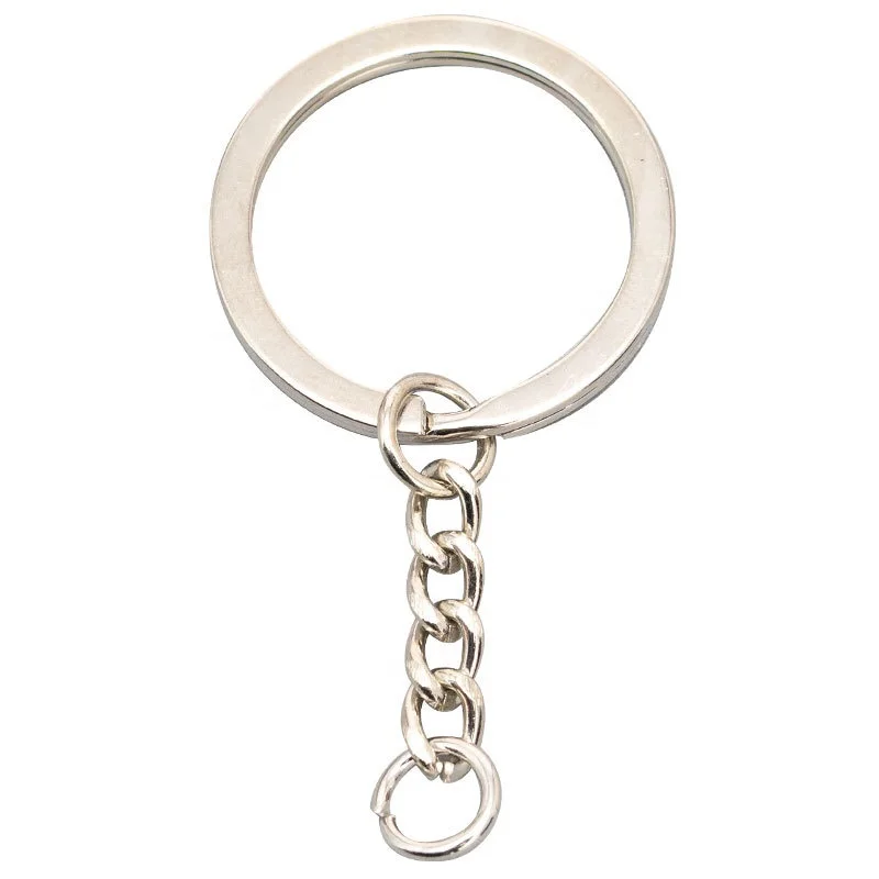 promotional keychains in bulk Split Metal Keyrings keychain accessories with key ring anti-lost