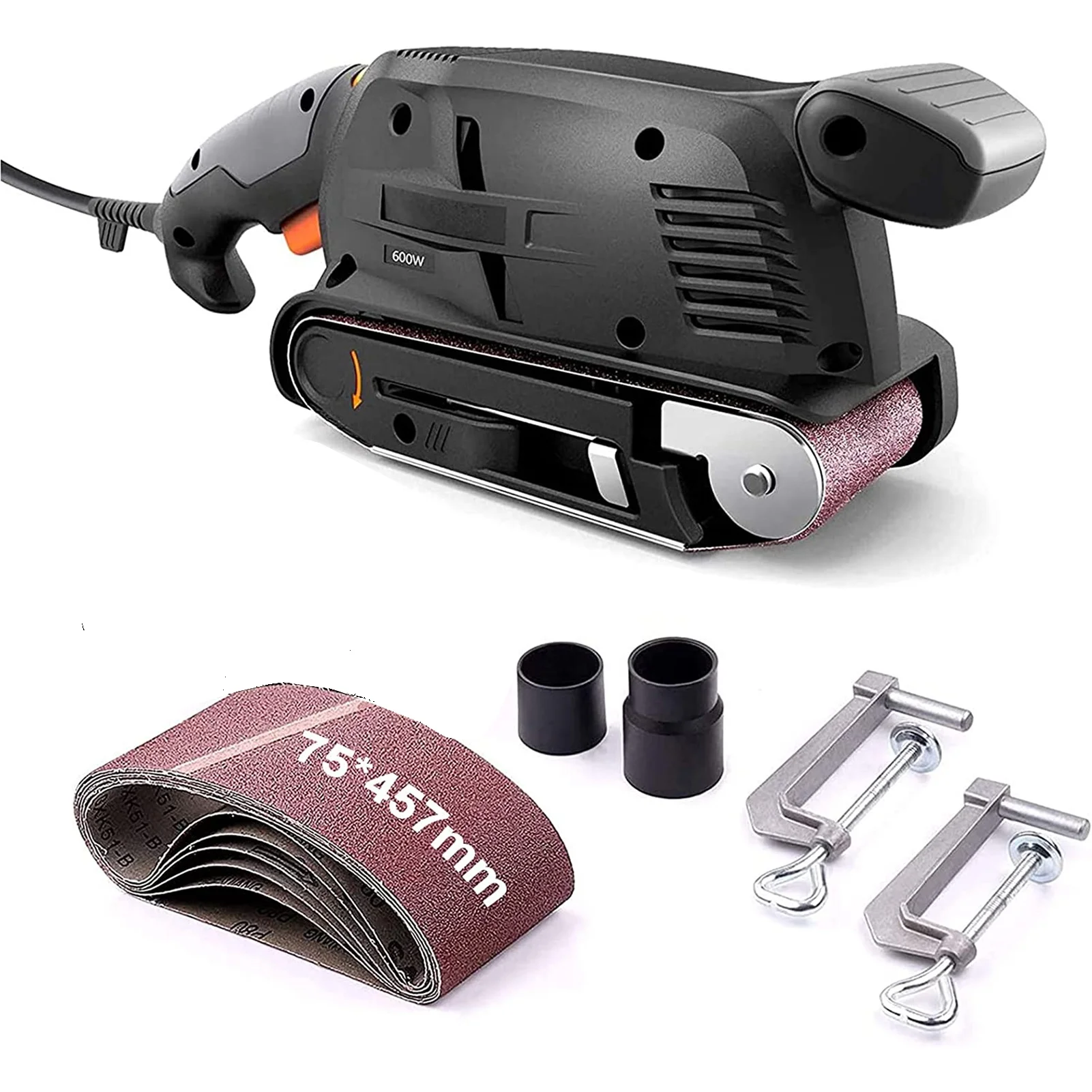 600W Electric Belt Sanding Polishing Grinding Machine Wood TACKLIFE  Variable Speed Power DIY Sander Woodworking Belt Sander